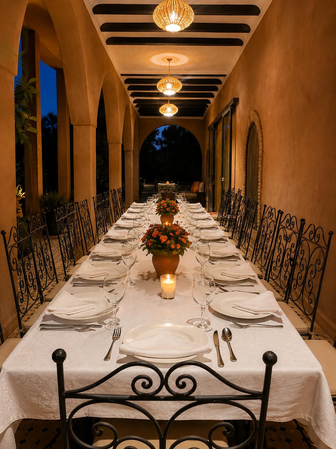 The Patio at Riad Mayo