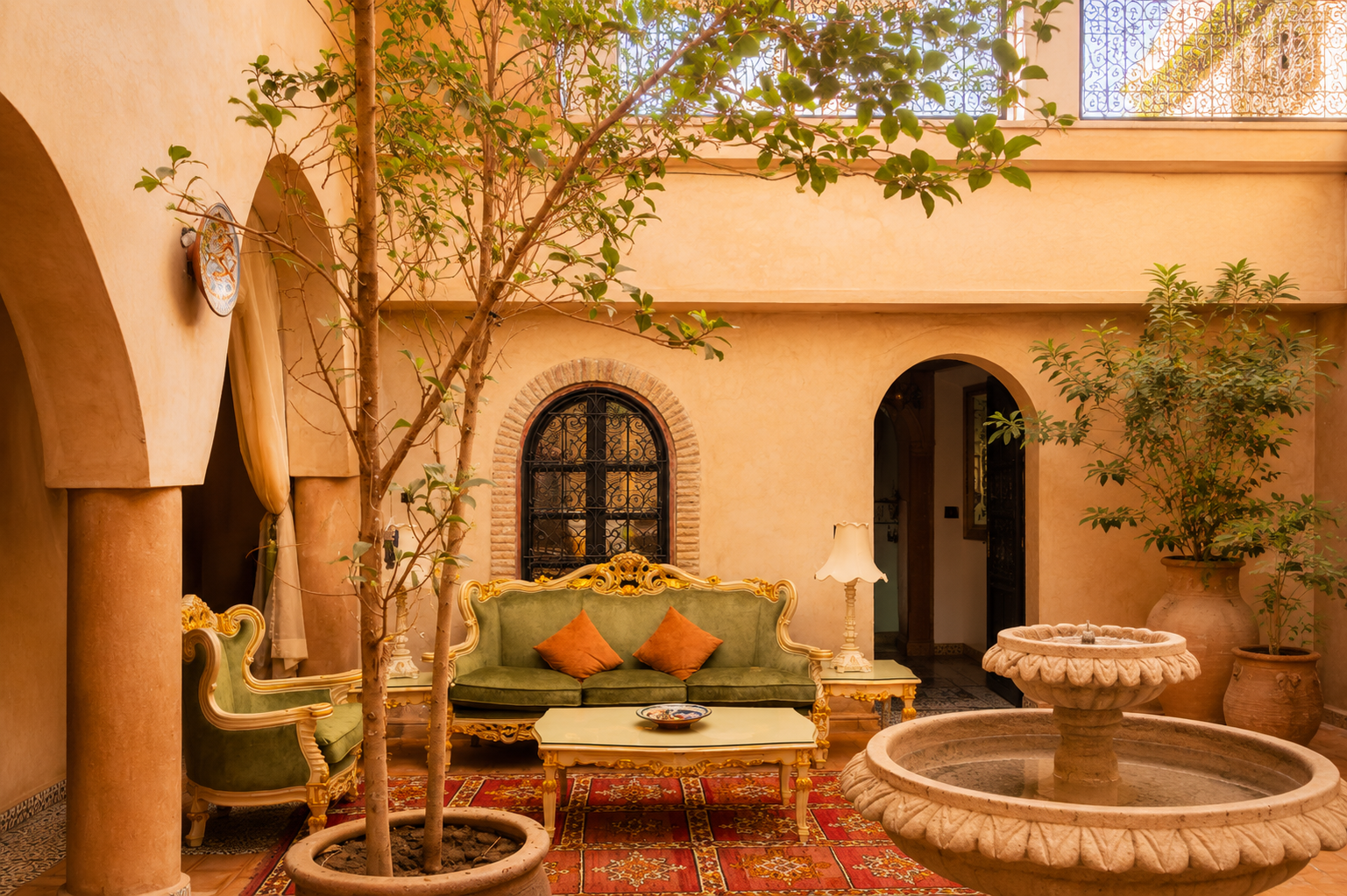 The Riad — Courtyard